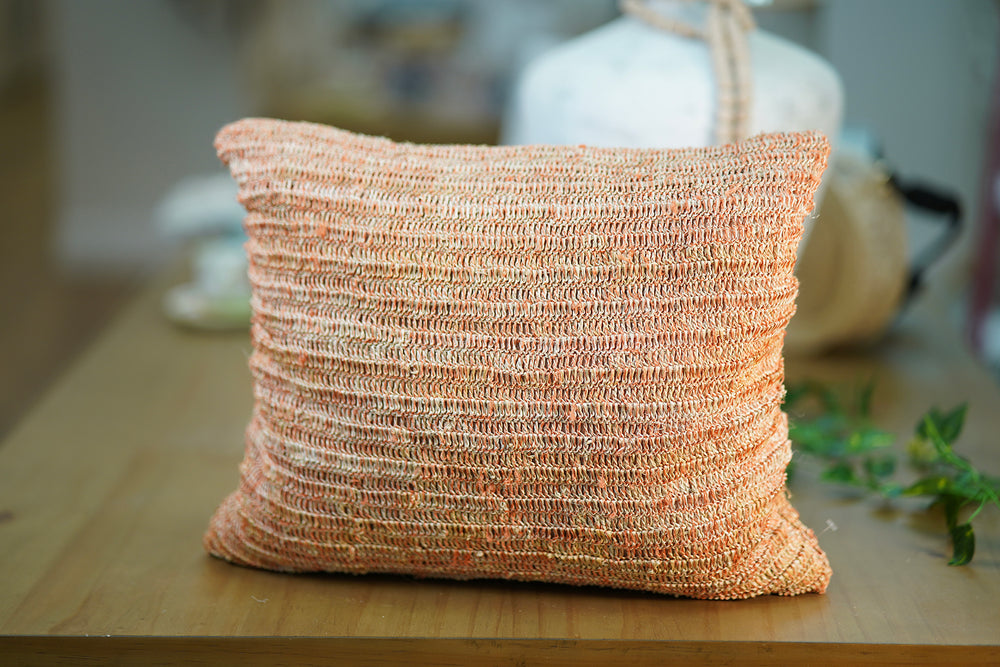 Handwoven Decorative Cushion – Earth Tones
