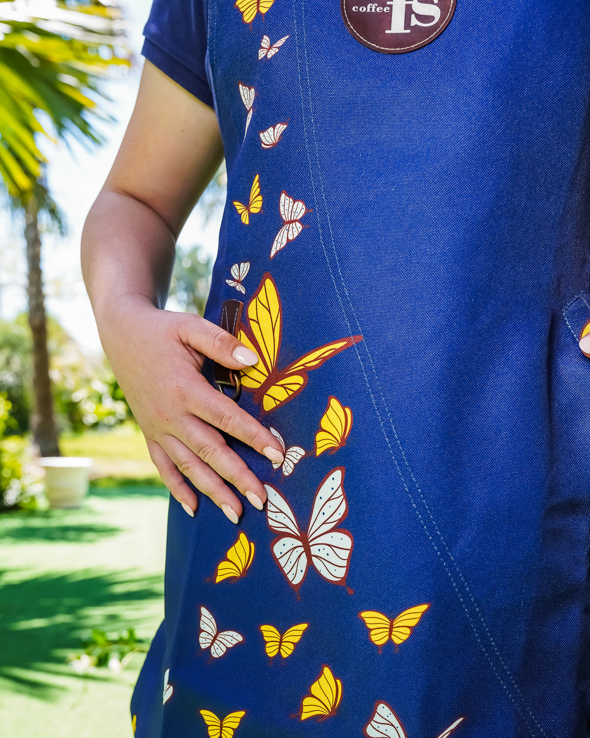 CFS Colombian Apron (Butterflies - Navy)